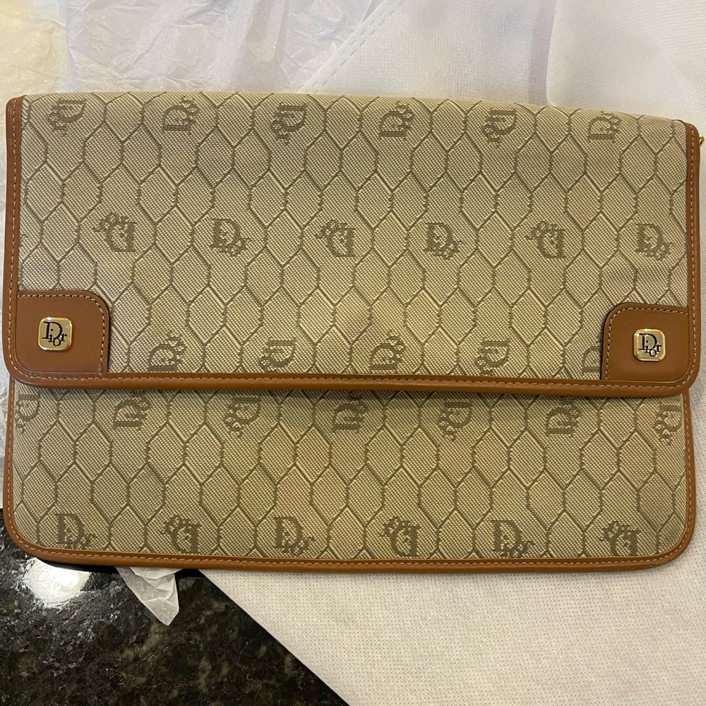 Vintage Dior Web clutch w chain